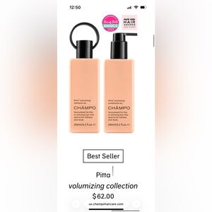 Pitta Volumizing Shampoo and Conditioner